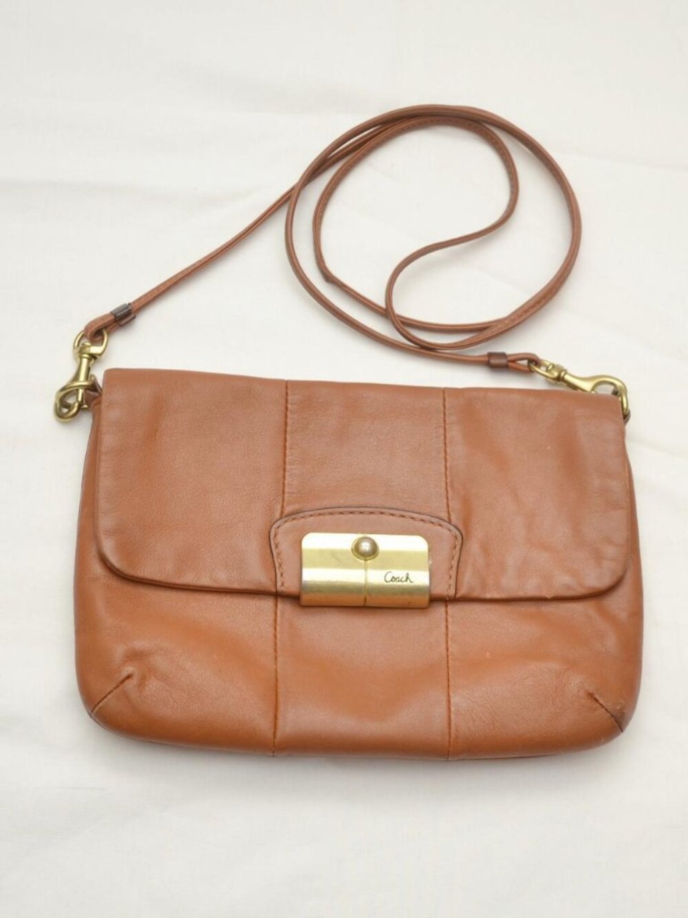 Coach Kristin Mini Pochette Leather Crossbody Bag